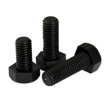 High precision black Stainless Steel  Hex Bolts and nuts